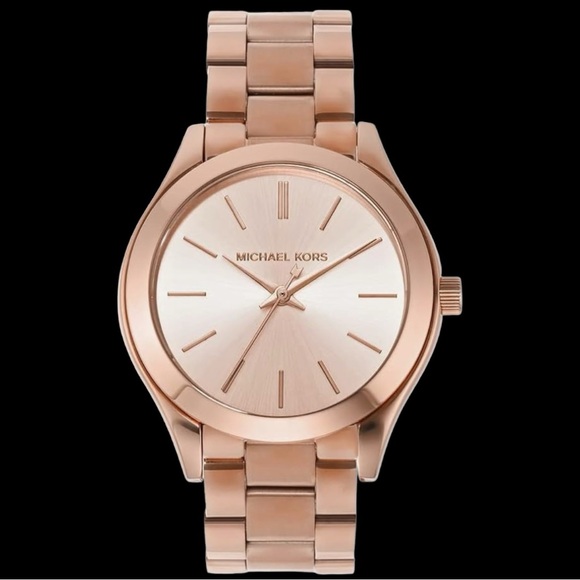 NWT Michael Kors Runway Slim Watch Rose Gold - Picture 4 of 7
